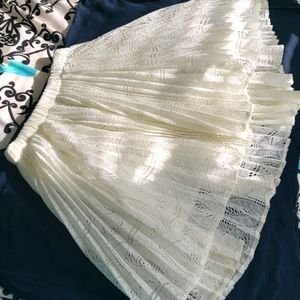 UO | Pins & Needles pleated lace mini skirt